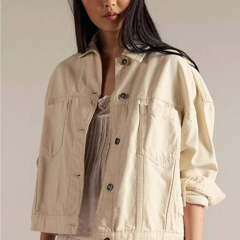 We The Free Cream Jean Jacket